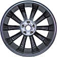 ALY62723U30N Aluminum Charcoal Wheel, 19 in. X 8.5 in., 5 x 4.5 in. Bolt Pattern