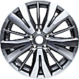 ALY62742U35N Aluminum Charcoal Wheel, 18 in. X 7.5 in., 5 x 4.5 in. Bolt Pattern