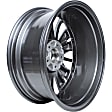 ALY62742U35N Aluminum Charcoal Wheel, 18 in. X 7.5 in., 5 x 4.5 in. Bolt Pattern