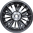 ALY62742U35N Aluminum Charcoal Wheel, 18 in. X 7.5 in., 5 x 4.5 in. Bolt Pattern