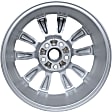 ALY62746U20N Aluminum Silver Wheel, 17 in. X 7 in., 5 x 4.5 in. Bolt Pattern