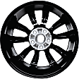 2017 Nissan Rogue SL 4 Cyl 2.5L - Aluminum Painted Black Wheel, 10 Spoke; Factory Replacement (Associated Hollander Numbers: 62777); OE: 403006FL2B, 17 in. x 7 in., 5 x 4.5 in. Bolt Pattern