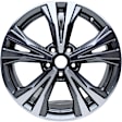 ALY62747U30N Aluminum Charcoal Wheel, 18 in. X 7 in., 5 x 4.5 in. Bolt Pattern