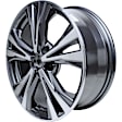 ALY62747U30N Aluminum Charcoal Wheel, 18 in. X 7 in., 5 x 4.5 in. Bolt Pattern