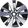 ALY62784U45N Aluminum Painted Black Wheel, 17 in. X 7.5 in., 5 x 4.5 in. Bolt Pattern