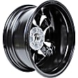ALY62784U45N Aluminum Painted Black Wheel, 17 in. X 7.5 in., 5 x 4.5 in. Bolt Pattern