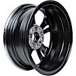 ALY62822U45N Aluminum Painted Black Wheel, 16 in. X 6.5 in., 5 x 4.5 in. Bolt Pattern