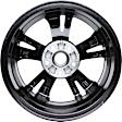 ALY62822U45N Aluminum Painted Black Wheel, 16 in. X 6.5 in., 5 x 4.5 in. Bolt Pattern