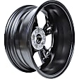 ALY62825U45N Aluminum Painted Black Wheel, 18 in. X 7.5 in., 5 x 4.5 in. Bolt Pattern