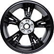 ALY62825U45N Aluminum Painted Black Wheel, 18 in. X 7.5 in., 5 x 4.5 in. Bolt Pattern