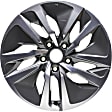 ALY63141U30N Aluminum Charcoal Wheel, 17 in. X 7.5 in., 5 x 4.5 in. Bolt Pattern