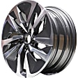 ALY63141U30N Aluminum Charcoal Wheel, 17 in. X 7.5 in., 5 x 4.5 in. Bolt Pattern