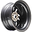 ALY63141U30N Aluminum Charcoal Wheel, 17 in. X 7.5 in., 5 x 4.5 in. Bolt Pattern