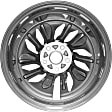 ALY63141U30N Aluminum Charcoal Wheel, 17 in. X 7.5 in., 5 x 4.5 in. Bolt Pattern