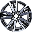ALY63149U45N Aluminum Painted Black Wheel, 20 in. X 8 in., 5 x 120 mm Bolt Pattern