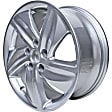 ALY63152U20N Aluminum Silver Wheel, 17 in. X 7.5 in., 5 x 4.5 in. Bolt Pattern