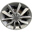 2019 Honda Civic - Aluminum Gray Wheel, 10 Spoke; Factory Replacement; (Associated Hollander Numbers: 63158); OE: 42700TBAAB2, 17 in. x 7 in., 5 x 4.5 in. Bolt Pattern