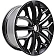 ALY63163U45N Aluminum Matte Black Wheel, 18 in. X 8 in., 5 x 4.5 in. Bolt Pattern