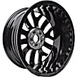 2022 Honda Civic - Wheel, Aluminum, Black, 5 x 4.5 in. Bolt Pattern, 50 mm Offset, 18 in. Wheel Diameter, 15 Spoke, OE Number: 42700TGGAB2