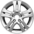 ALY64010U20N Aluminum Silver Wheel, 17 in. X 6.5 in., 5 x 4.5 in. Bolt Pattern