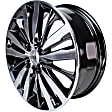 2019 Honda Fit - Aluminum Painted Black 15 Spoke; Factory Replacement New Alloy Wheel; (Associated Hollander Numbers: 64123); OE: 42700T5RA91, 16 in. x 6 in., 4 x 100 mm Bolt Pattern
