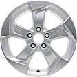 ALY64075U10N Aluminum Silver Wheel, 17 in. X 7 in., 5 x 4.5 in. Bolt Pattern