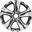 ALY64110U30N Aluminum Charcoal Wheel, 17 in. X 7.5 in., 5 x 4.5 in. Bolt Pattern