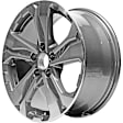 ALY64110U30N Aluminum Charcoal Wheel, 17 in. X 7.5 in., 5 x 4.5 in. Bolt Pattern