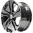ALY64110U45N Aluminum Painted Black Wheel, 17 in. X 7.5 in., 5 x 4.5 in. Bolt Pattern