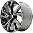 ALY64113U45N Aluminum Painted Black Wheel, 18 in. X 8 in., 5 x 4.5 in. Bolt Pattern