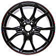 ALY64116U45N Aluminum Painted Black Wheel, 20 in. X 8.5 in., 5 x 120 mm Bolt Pattern