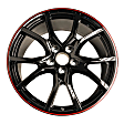ALY64116U45N Aluminum Painted Black Wheel, 20 in. X 8.5 in., 5 x 120 mm Bolt Pattern