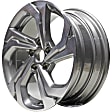 ALY64124U35N Aluminum Gray Wheel, 17 in. X 7.5 in., 5 x 4.5 in. Bolt Pattern