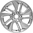 ALY64125U20N Aluminum Silver Wheel, 17 in. X 7.5 in., 5 x 4.5 in. Bolt Pattern