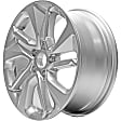 ALY64125U20N Aluminum Silver Wheel, 17 in. X 7.5 in., 5 x 4.5 in. Bolt Pattern