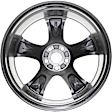 ALY69558U78N Aluminum Silver Wheel, 20 in. X 7.5 in., 5 x 4.5 in. Bolt Pattern
