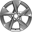 ALY69605U35N Aluminum Charcoal Wheel, 18 in. X 7.5 in., 5 x 4.5 in. Bolt Pattern