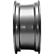 ALY69605U35N Aluminum Charcoal Wheel, 18 in. X 7.5 in., 5 x 4.5 in. Bolt Pattern