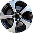 ALY69980U45N Aluminum Painted Black Wheel, 18 in. X 7.5 in., 5 x 112 mm Bolt Pattern