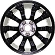 ALY70006U45N Aluminum Painted Black Wheel, 16 in. X 6.5 in., 5 x 112 mm Bolt Pattern