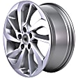 ALY70889U20N Aluminum Silver Wheel, 17 in. X 7 in., 5 x 4.5 in. Bolt Pattern