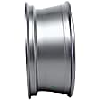 ALY70889U20N Aluminum Silver Wheel, 17 in. X 7 in., 5 x 4.5 in. Bolt Pattern