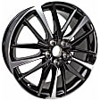 ALY75222U45N Aluminum Painted Black Wheel, 19 in. X 8 in., 5 x 4.5 in. Bolt Pattern