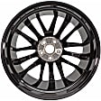 ALY75222U45N Aluminum Painted Black Wheel, 19 in. X 8 in., 5 x 4.5 in. Bolt Pattern
