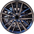 2021 Toyota Camry - Aluminum Painted Black Wheel, 15 Spoke; Factory Replacement; (Associated Hollander Numbers: 75222), 19 in. x 8 in., 5 x 4.5 in. Bolt Pattern