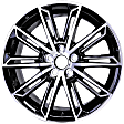 ALY75234U45N Aluminum Painted Black Wheel, 19 in. X 8 in., 5 x 4.5 in. Bolt Pattern