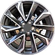 ALY75236U30N Aluminum Charcoal Wheel, 18 in. X 8 in., 5 x 100 mm Bolt Pattern