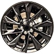 ALY75236U45N Aluminum Painted Black Wheel, 18 in. X 8 in., 5 x 100 mm Bolt Pattern