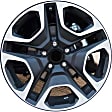 ALY75243U45N Aluminum Painted Black Wheel, 19 in. X 7.5 in., 5 x 4.5 in. Bolt Pattern