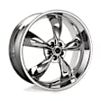 AR605M8912C Aluminum Chrome Wheel, 18 in. X 9 in., 5 x 4.5 in. Bolt Pattern